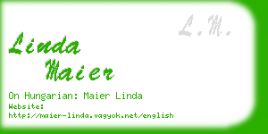 linda maier business card